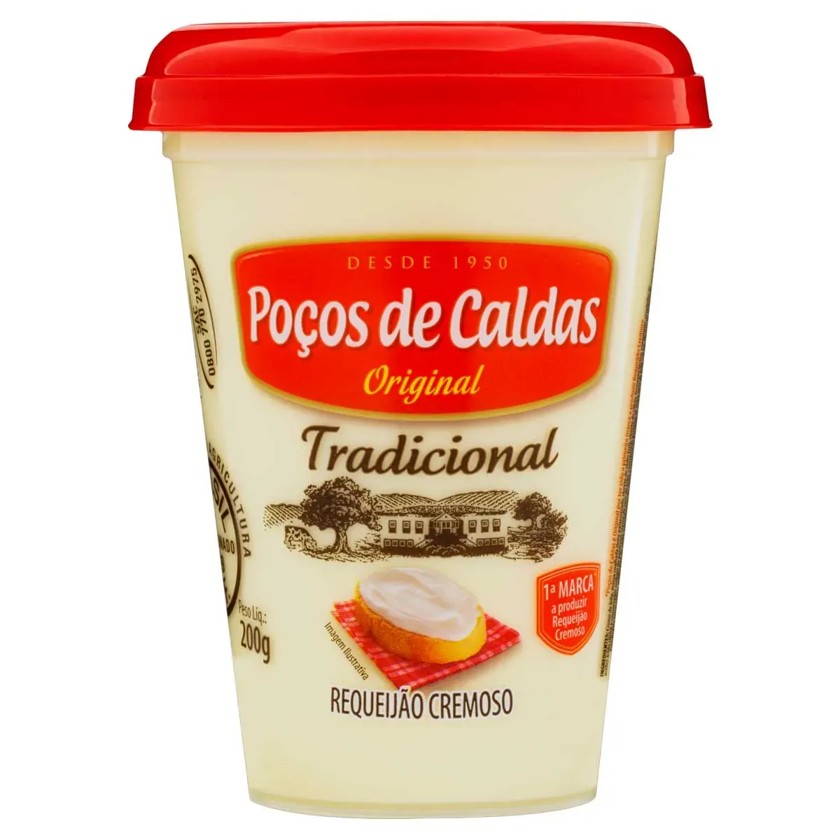 Requeijão Cremoso Poços de Caldas 200G