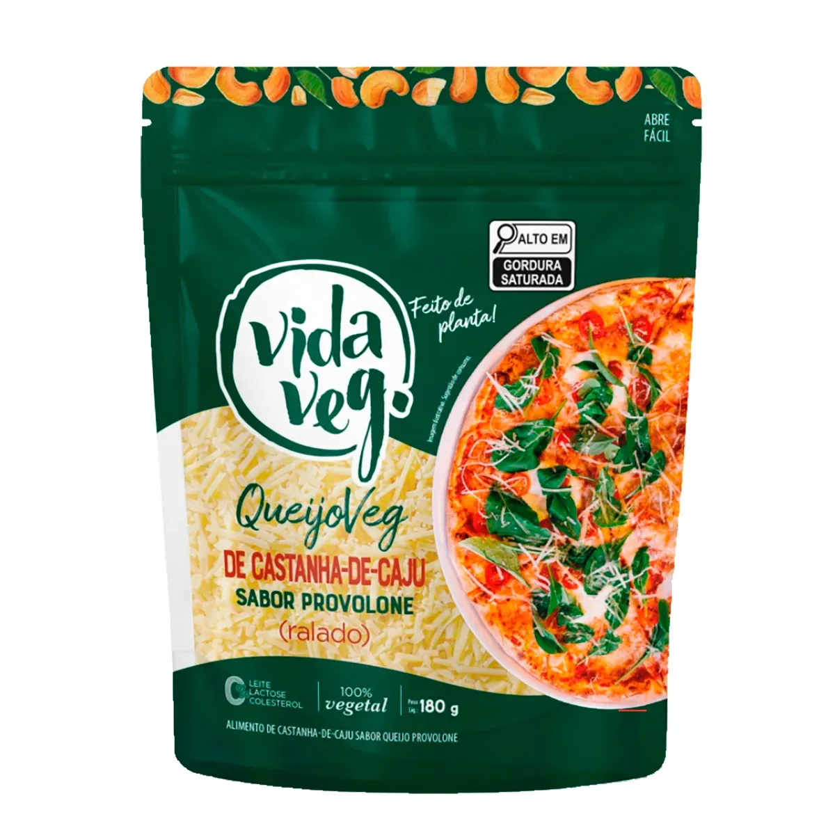 Queijo Vegano Castanha-De-Caju Provolone 180G