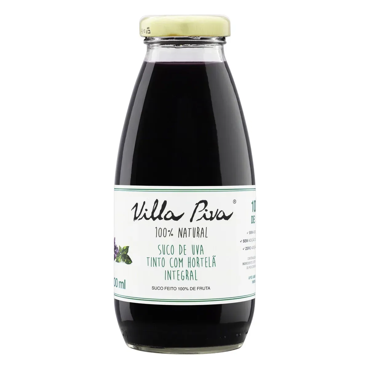 Suco Uva Tinto Hortelã Integral Villa Piva 300ML