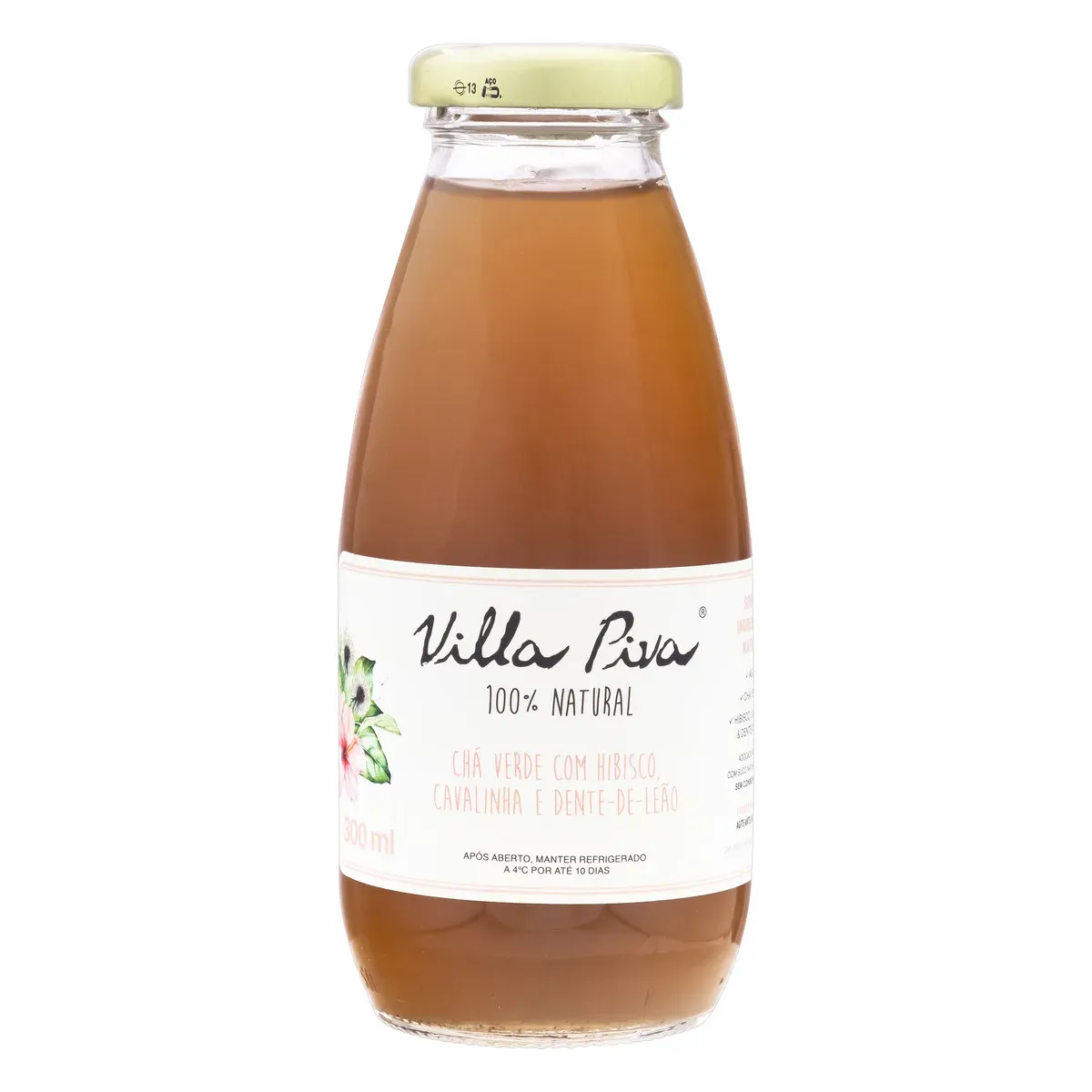 Chá Misto Chá Verde,Hibisco,Cavalinha 300ML