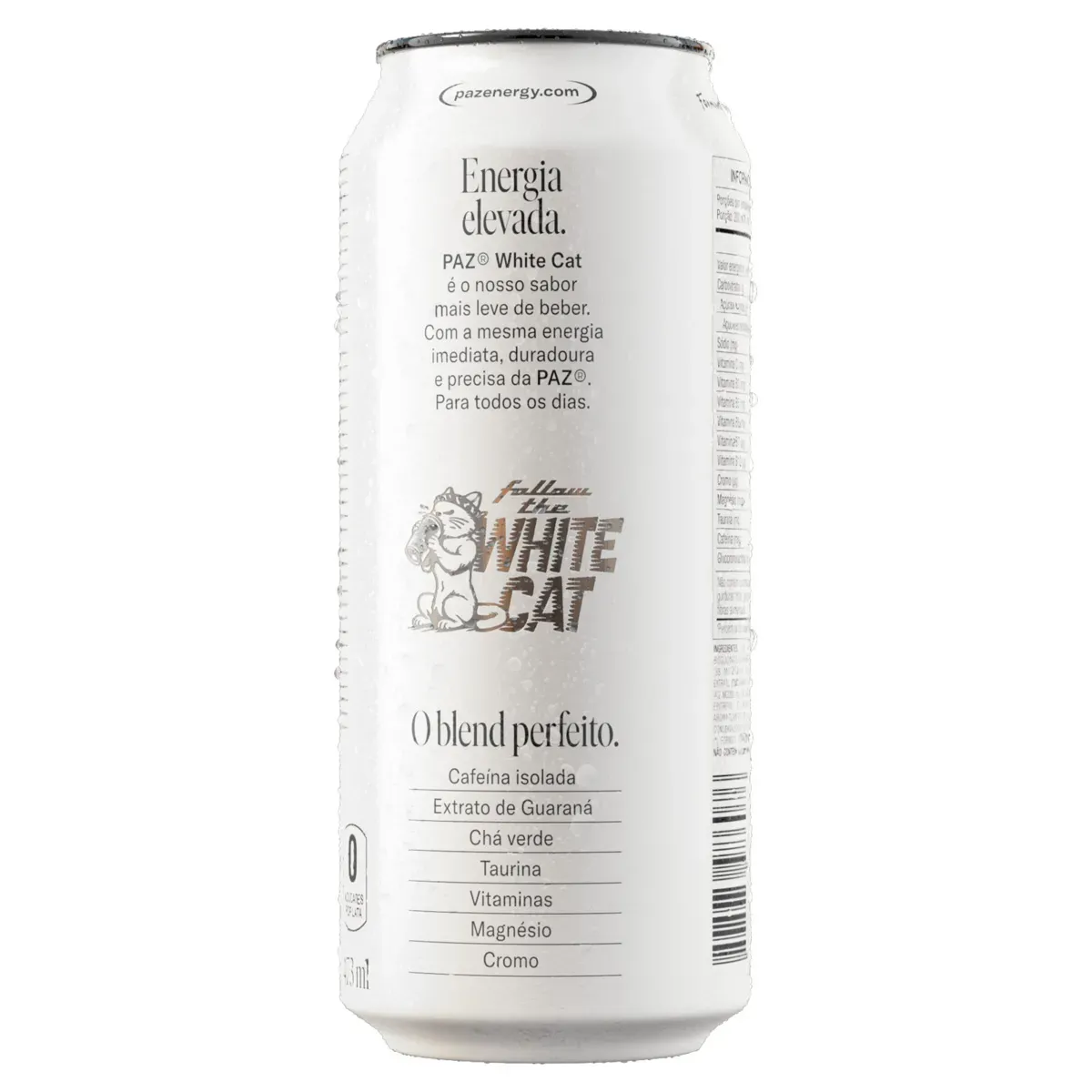 Energético White Cat Laranja Limão Zero 473ML