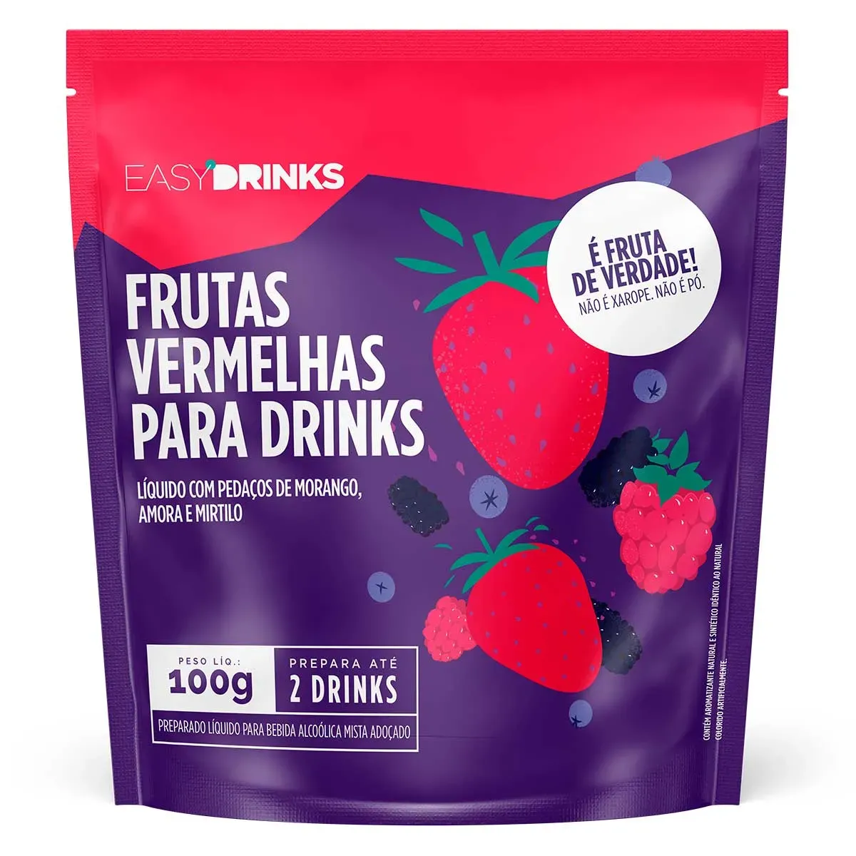 Preparado de Frutas Vermelhas Easy Drinks 100G