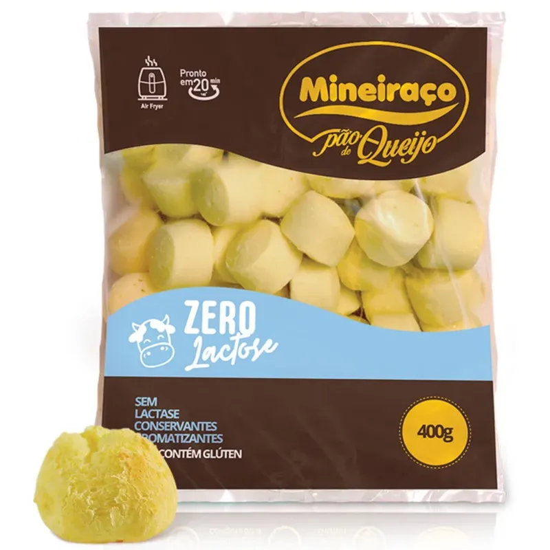 Pão de Queijo Zero Lactose Mineiraço 400G
