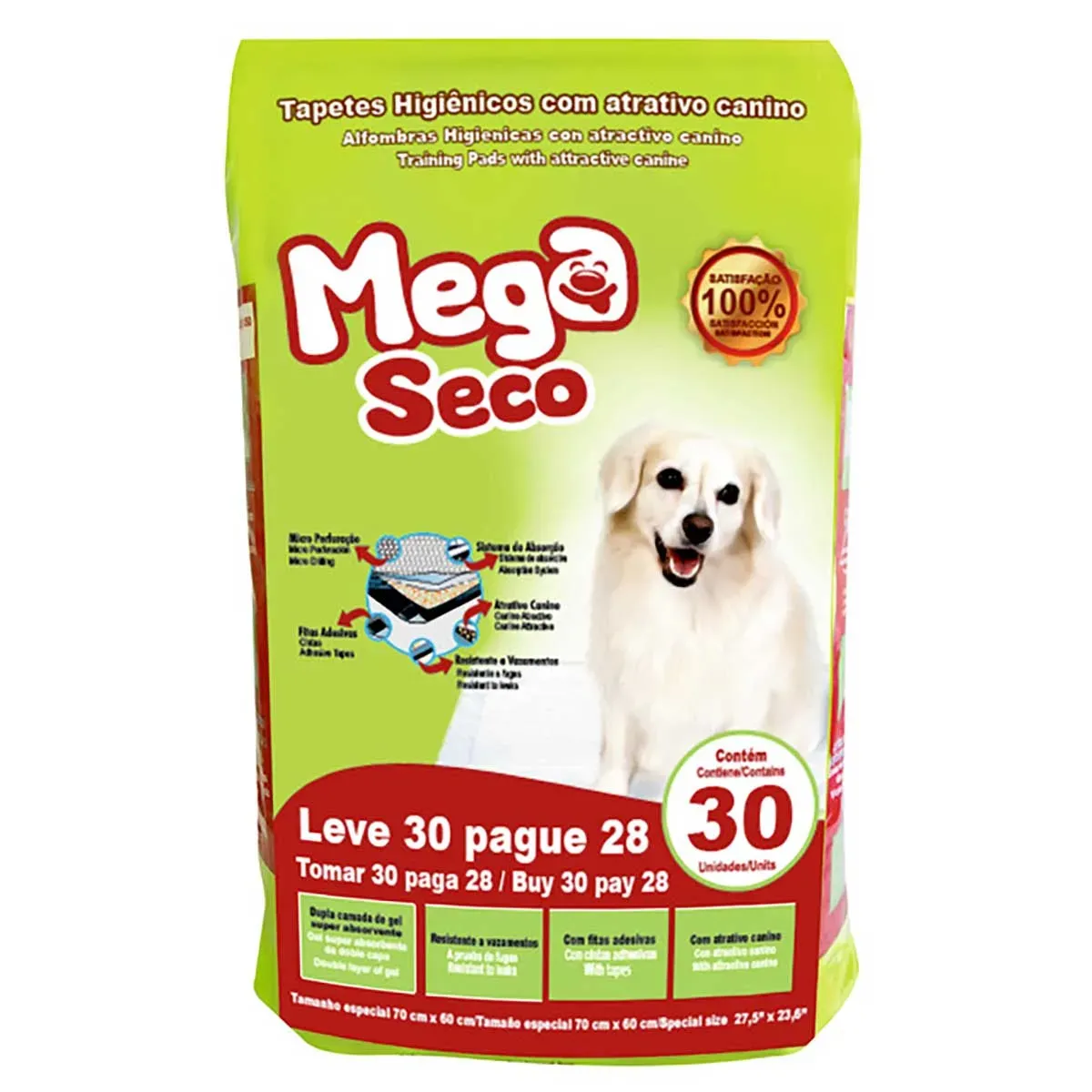 Tapete Higiênico Mega 30UN