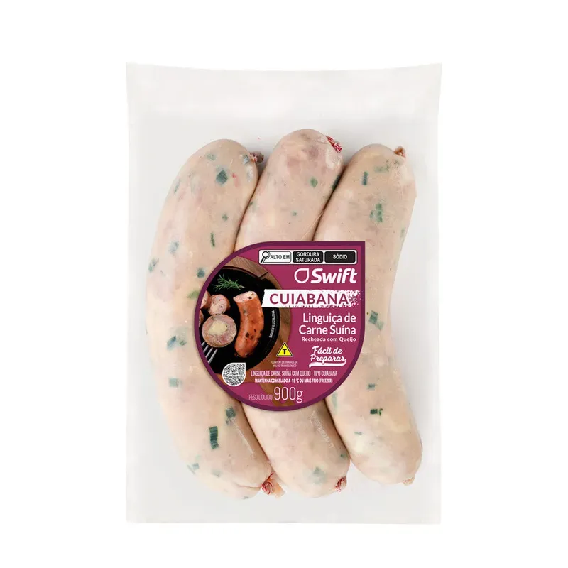 Linguiça Cuiabana Suina Swift 900G