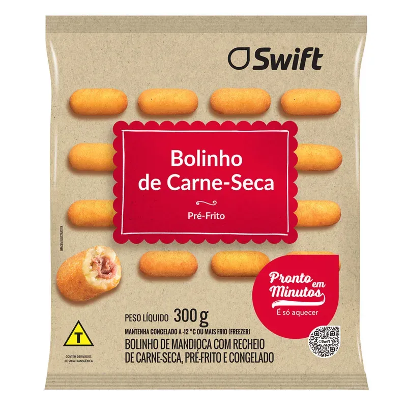 Bolinho Carne Mandioca Swift 300G