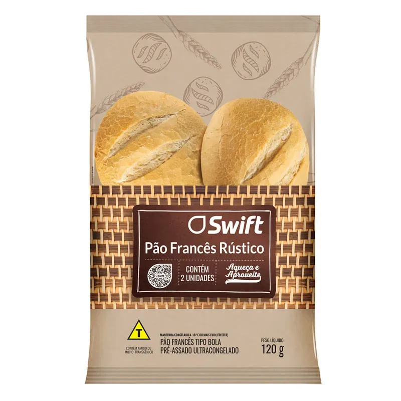 Pão Francês Rustico 120G