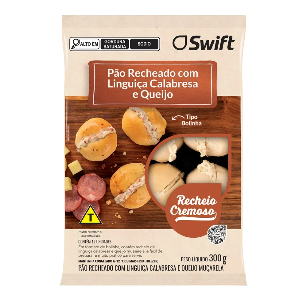 Pão de Calabresa com Queijo Swift 300G