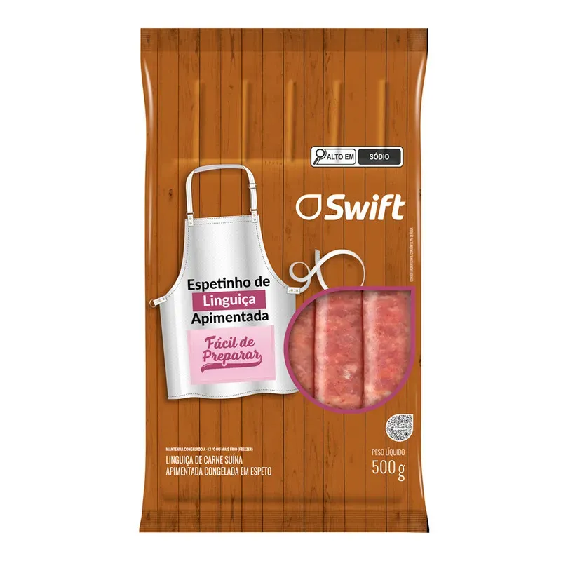 Espetinho Linguiça Apimentada Swift 500G
