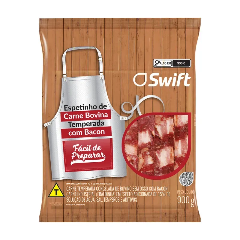 Espetinho Bovino C/ Bacon Swift 900G