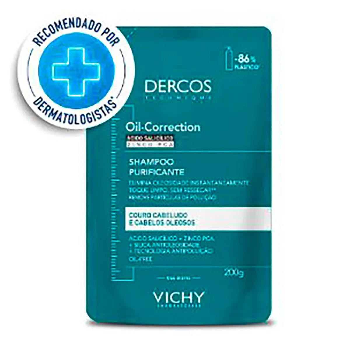 Refil Shampoo Vichy Dercos Oil-Correction 200G