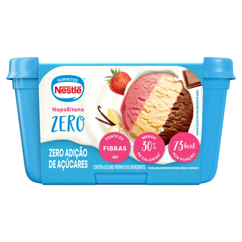 Sorvete Napolitano Nestlé 450G