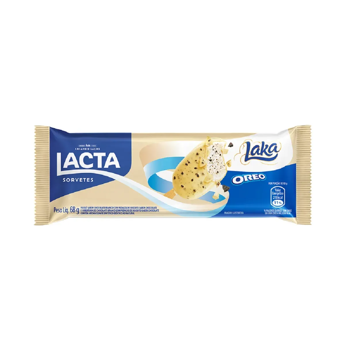 Picolé Laka e Oreo Lacta 68G