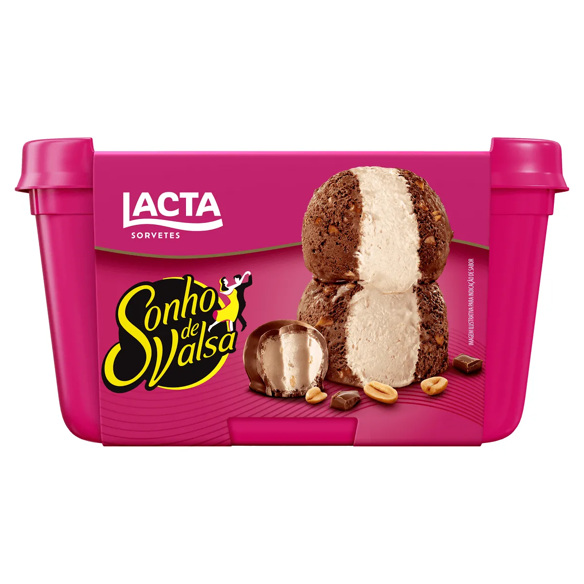 Sorvete Sonho de Valsa Lacta 485G