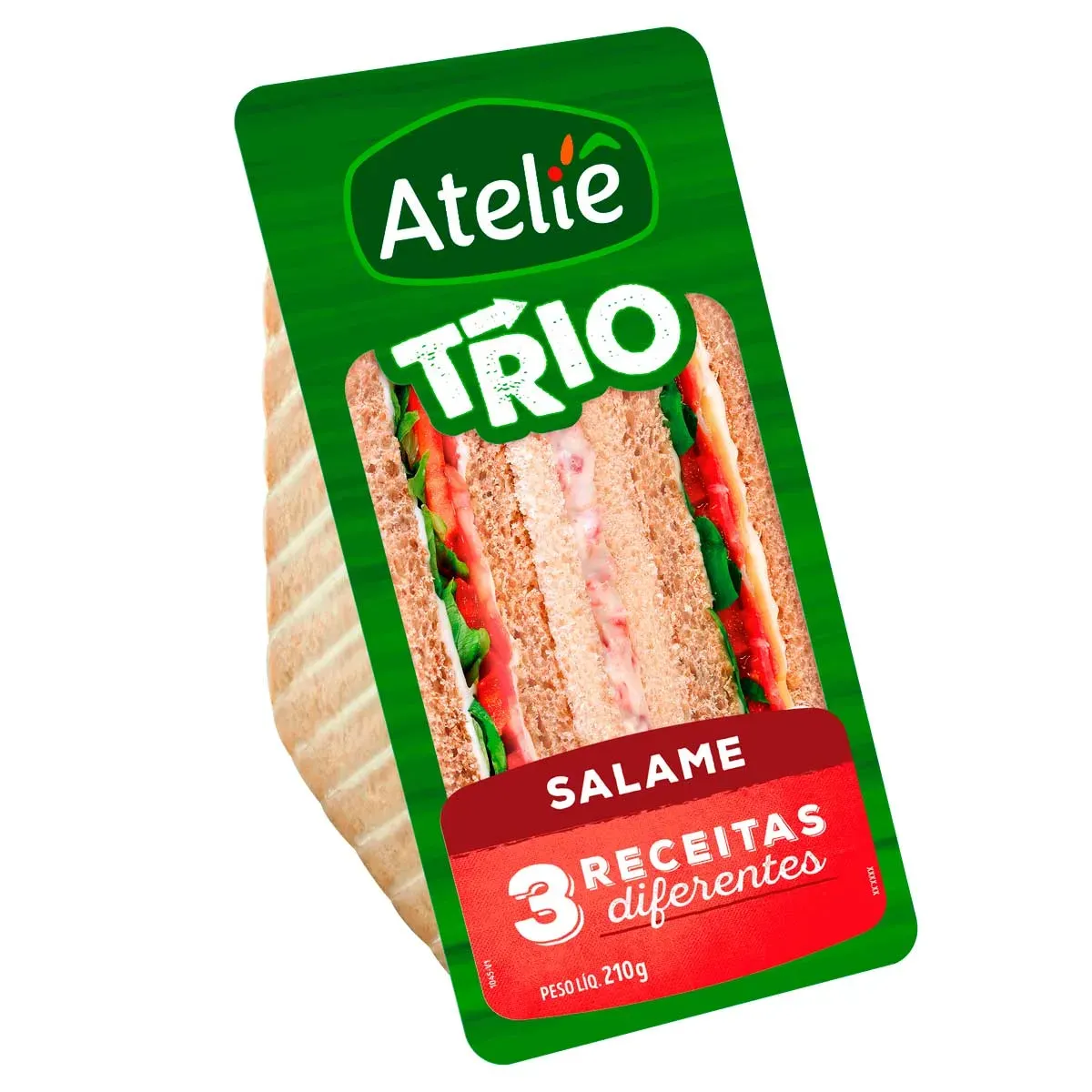Sanduíches Naturais de Salame Ateliê 210G