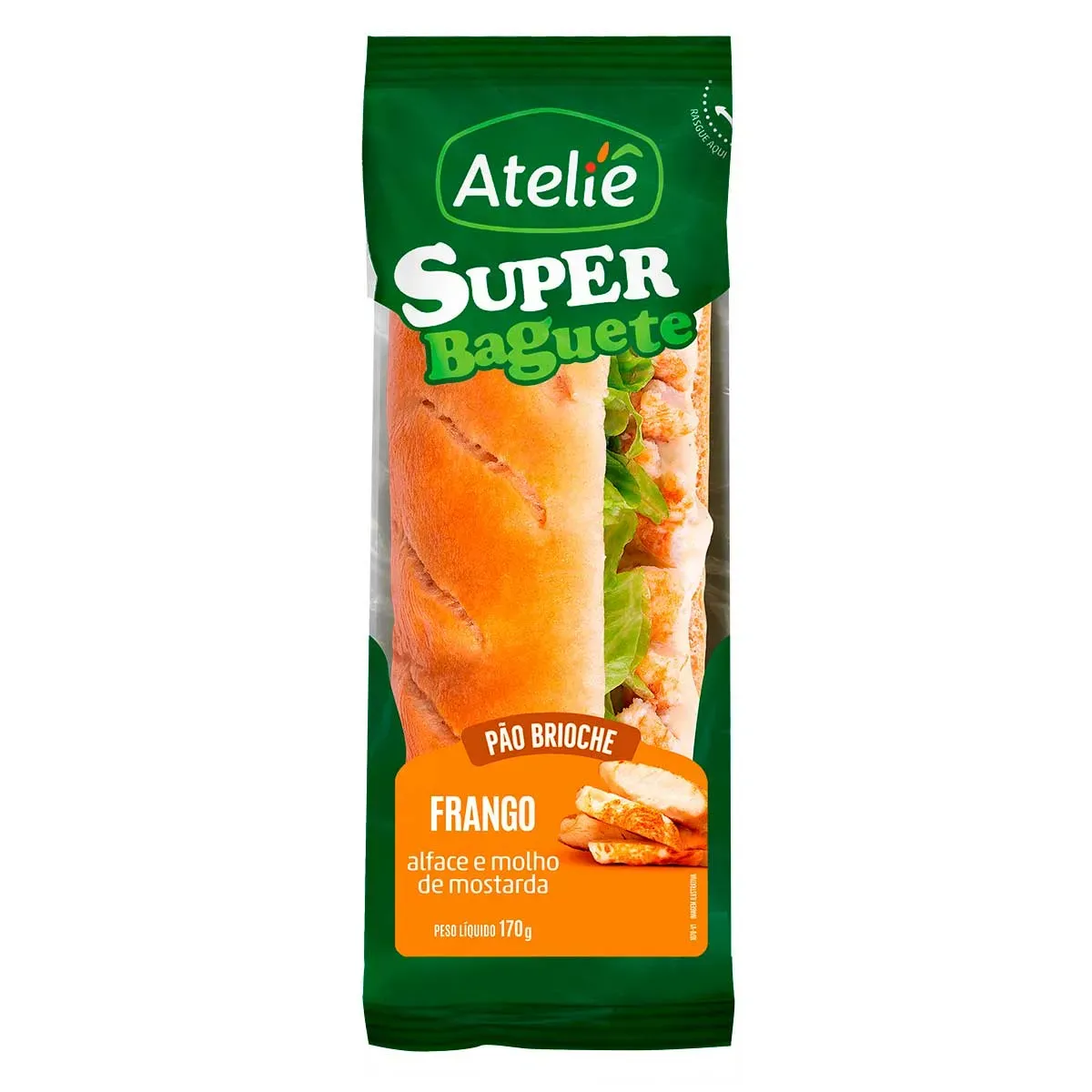 Sanduíche Baguete Frango Ateliê 170G