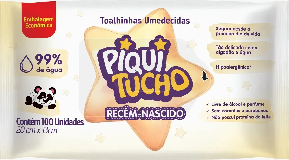 Lenços Umedecidos Cremer Piquitucho Recém 100UN