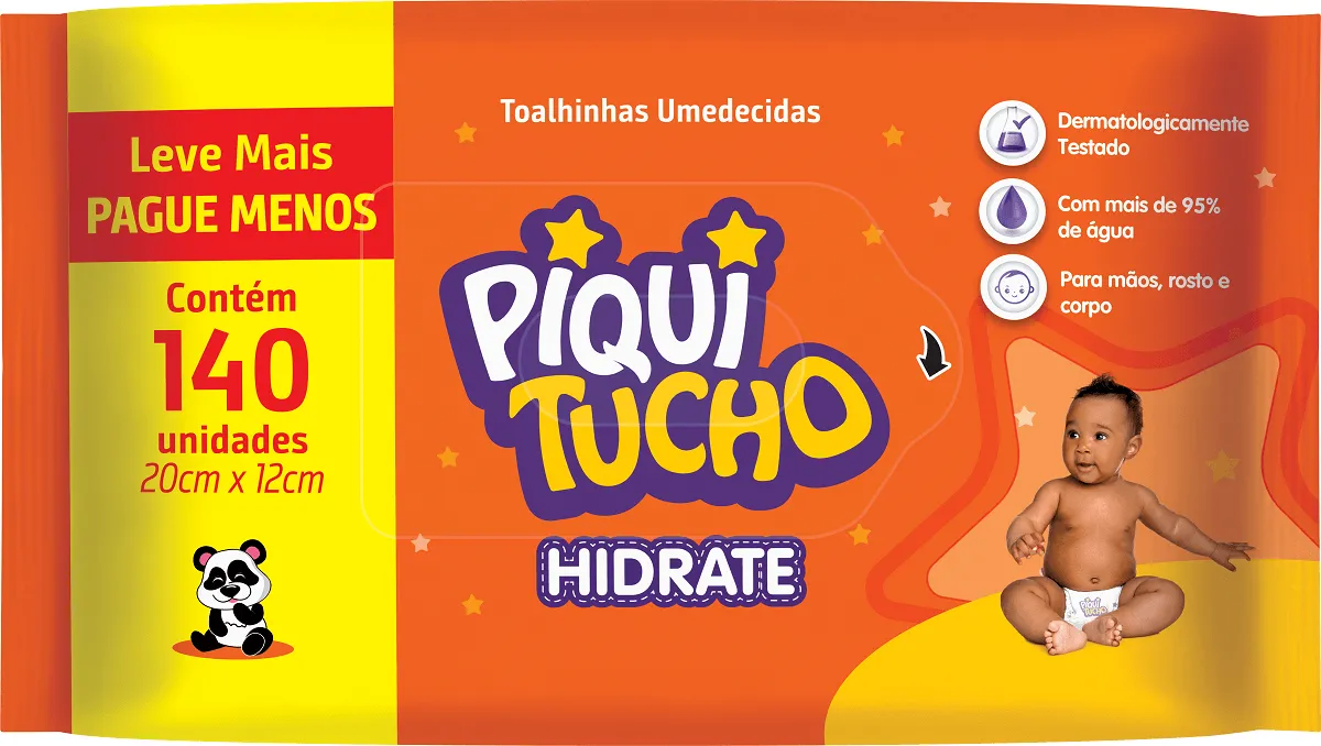 Toalhas Umedecidas Cremer Piquitucho Hidrate 140UN