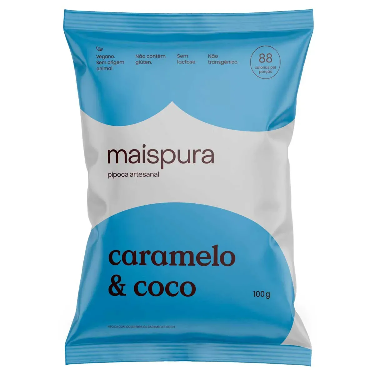 Pipoca Artesanal Cobertura Caramelo Coco 100G