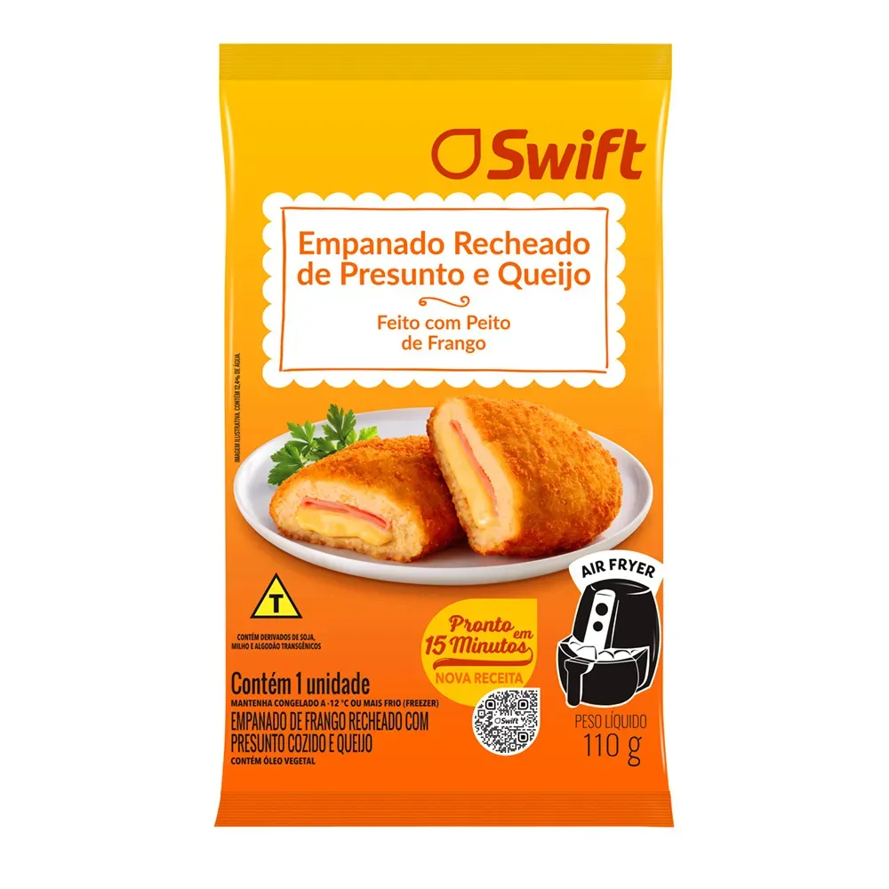 Empanado Recheado Presunto e Queijo Swift 110G