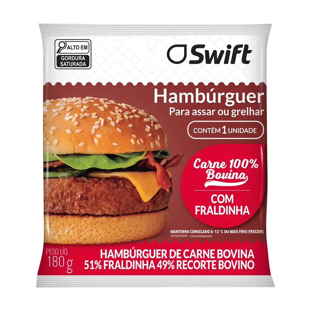 Hambúrguer de Fraldinha Swift 180G