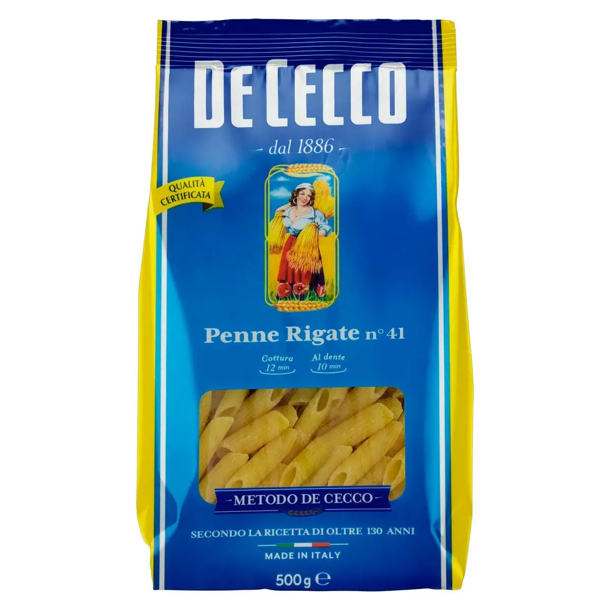 Macarrão Trigo Grano Duro Penne Rigate 41 500G