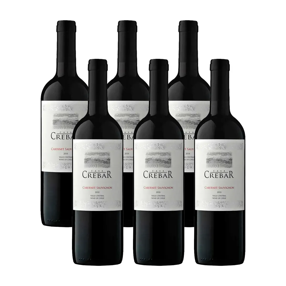 Vinho Tinto Casa Crebar 2018 Cabernet 750ML 6UN