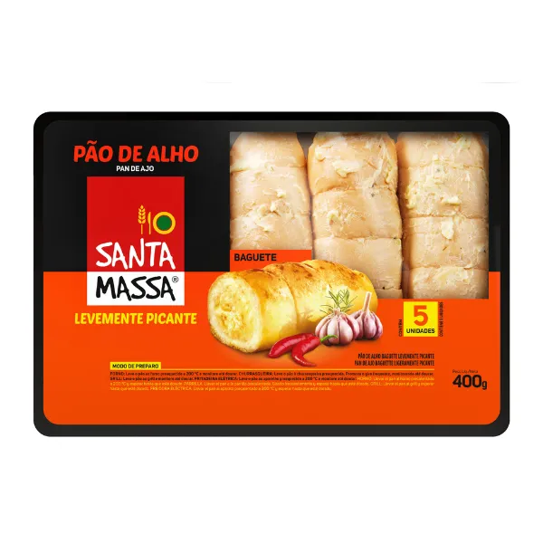 Pão de Alho SANTA MASSA Picante 400G