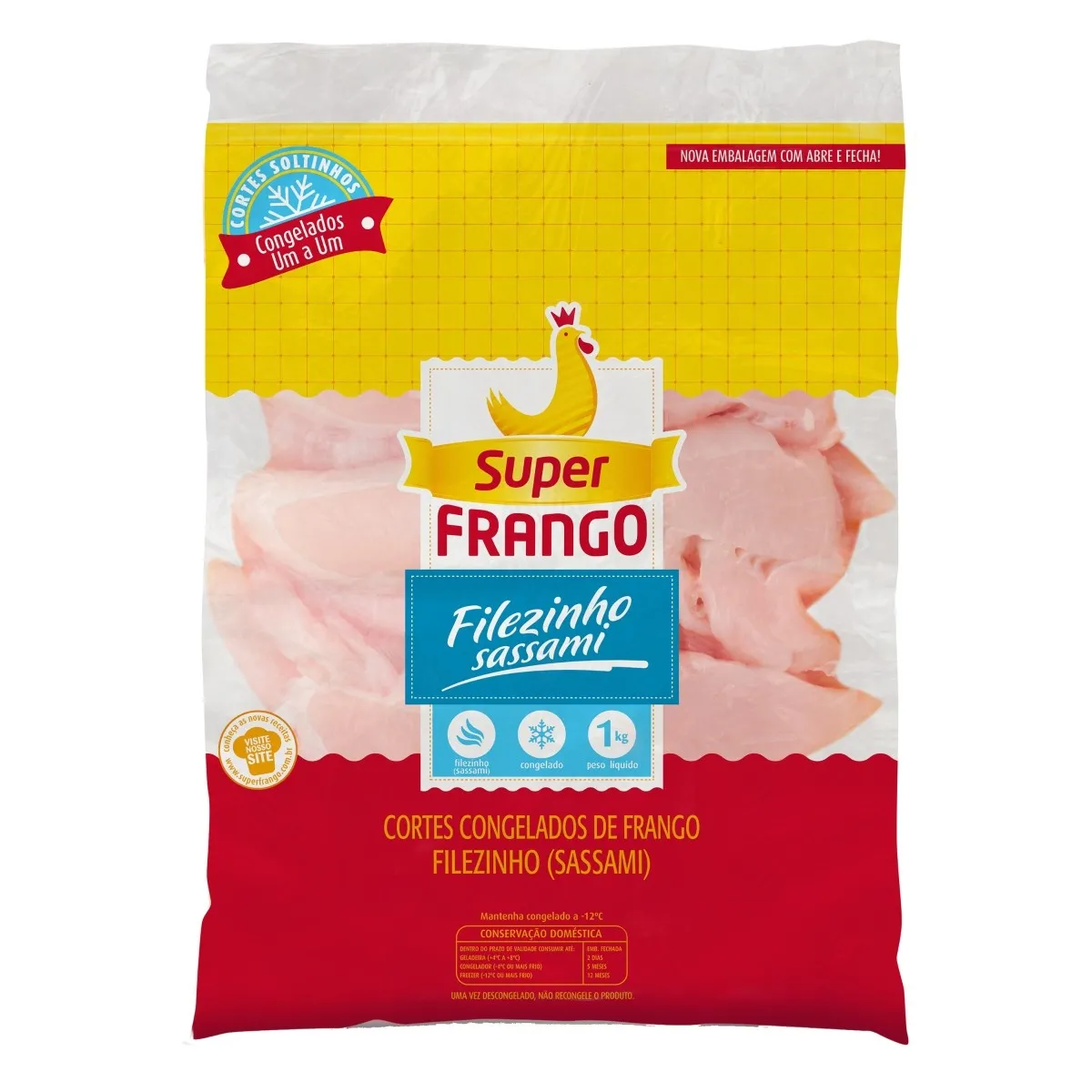 Filezinho Sassami de Frango Super Frango 1KG