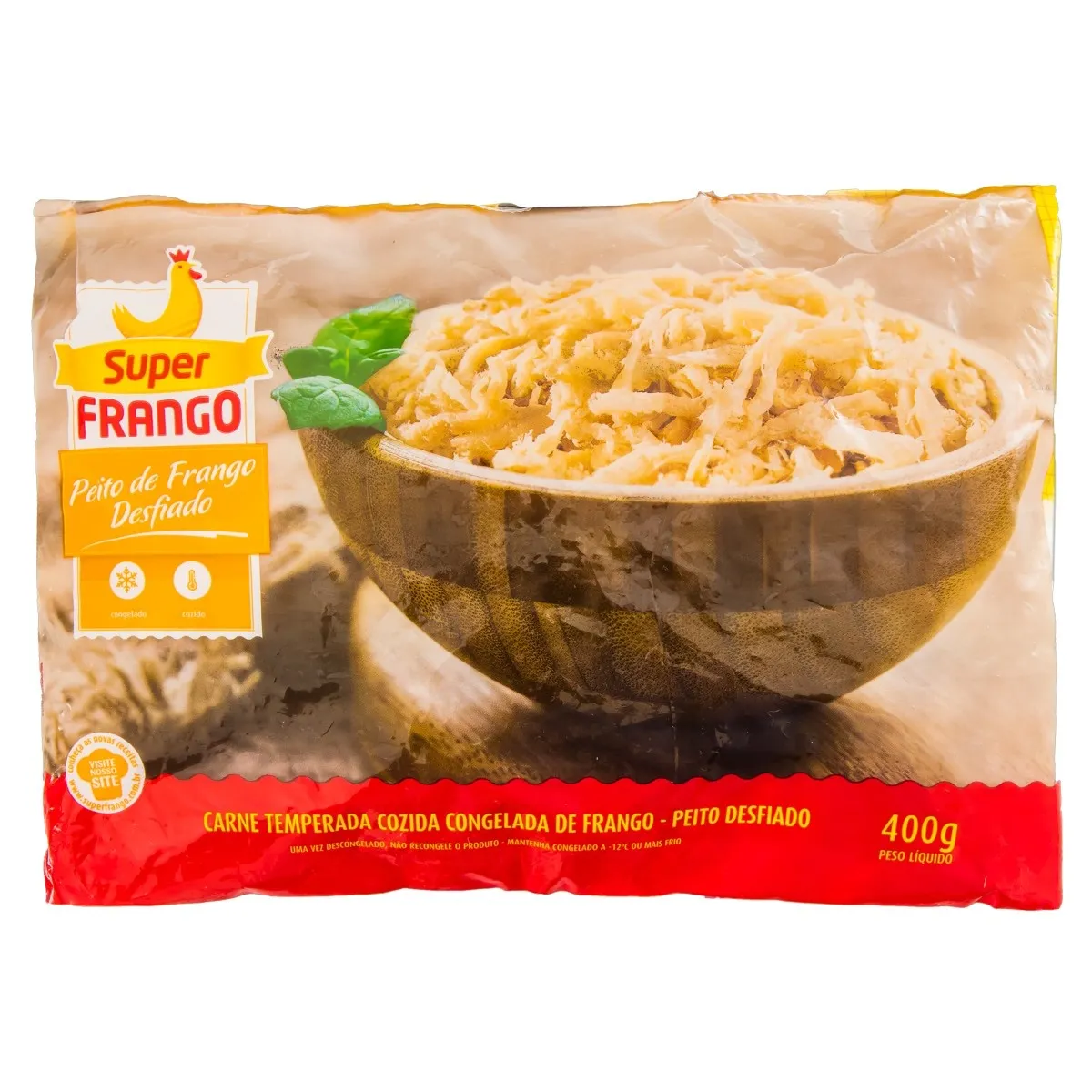 Peito de Frango Cozido Desfiado Super Frango 400G