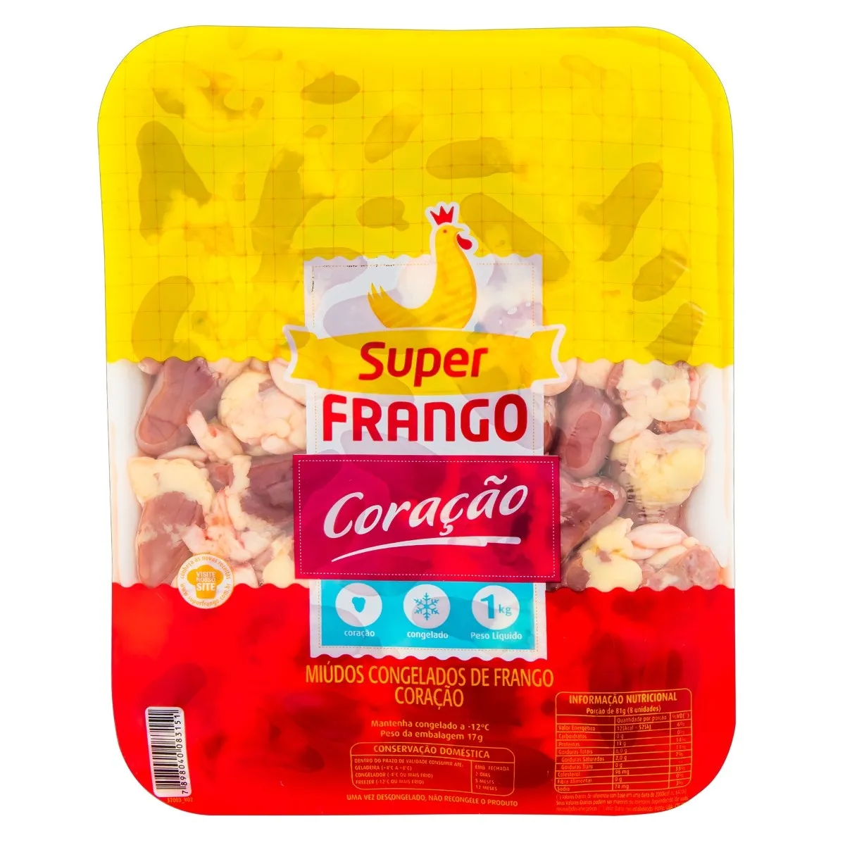 Coração de Frango Super Frango 1KG