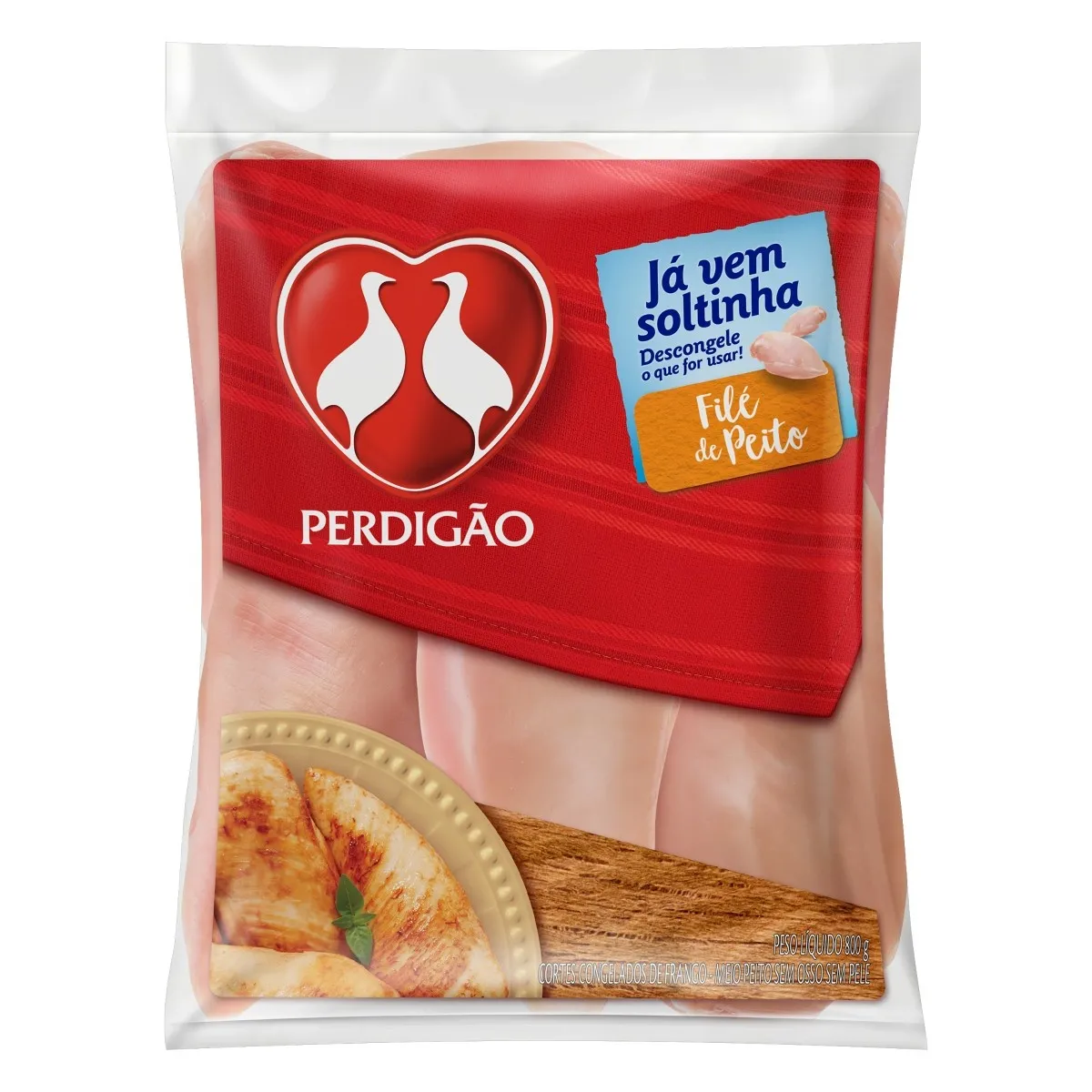 Filé Peito Frango sem Pele sem Osso Perdigão 800G