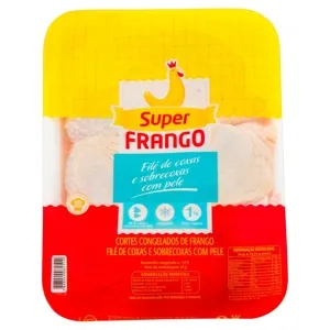 Filé Coxa/Sobrecoxa Super Frango 1KG