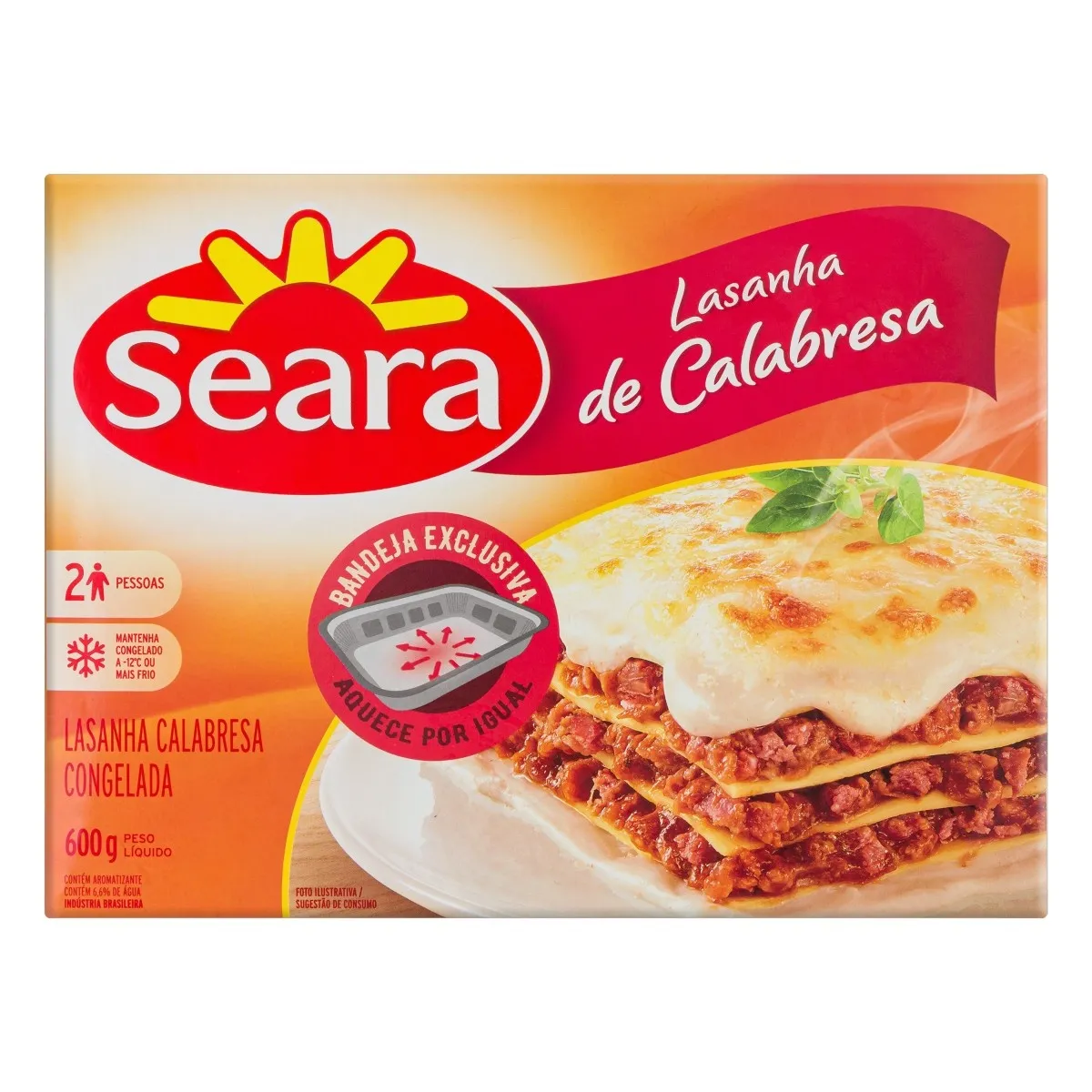 Lasanha Calabresa Seara 600G