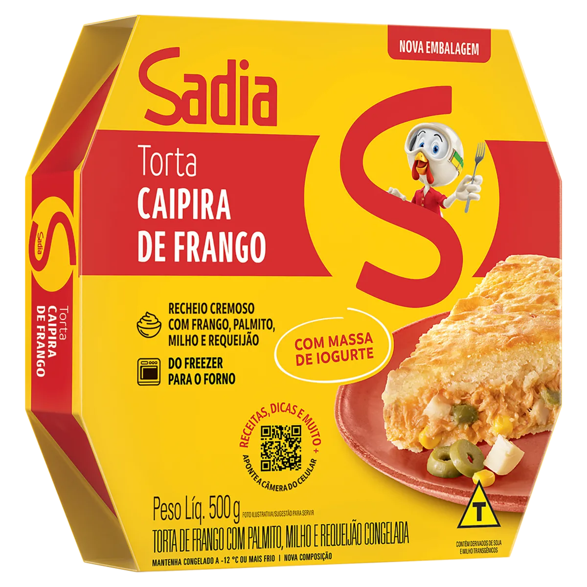 Torta Caipira de Frango Sadia 500G