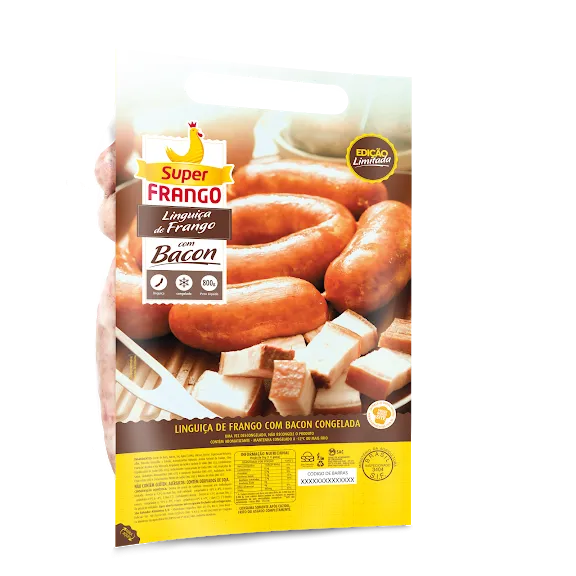 Linguiça com Bacon Super Frango 800G