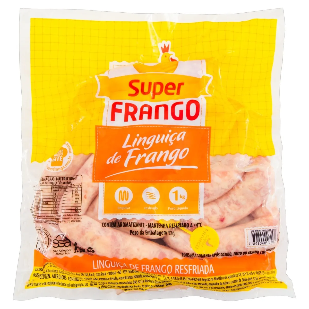 Linguiça de Frango Super Frango 1KG