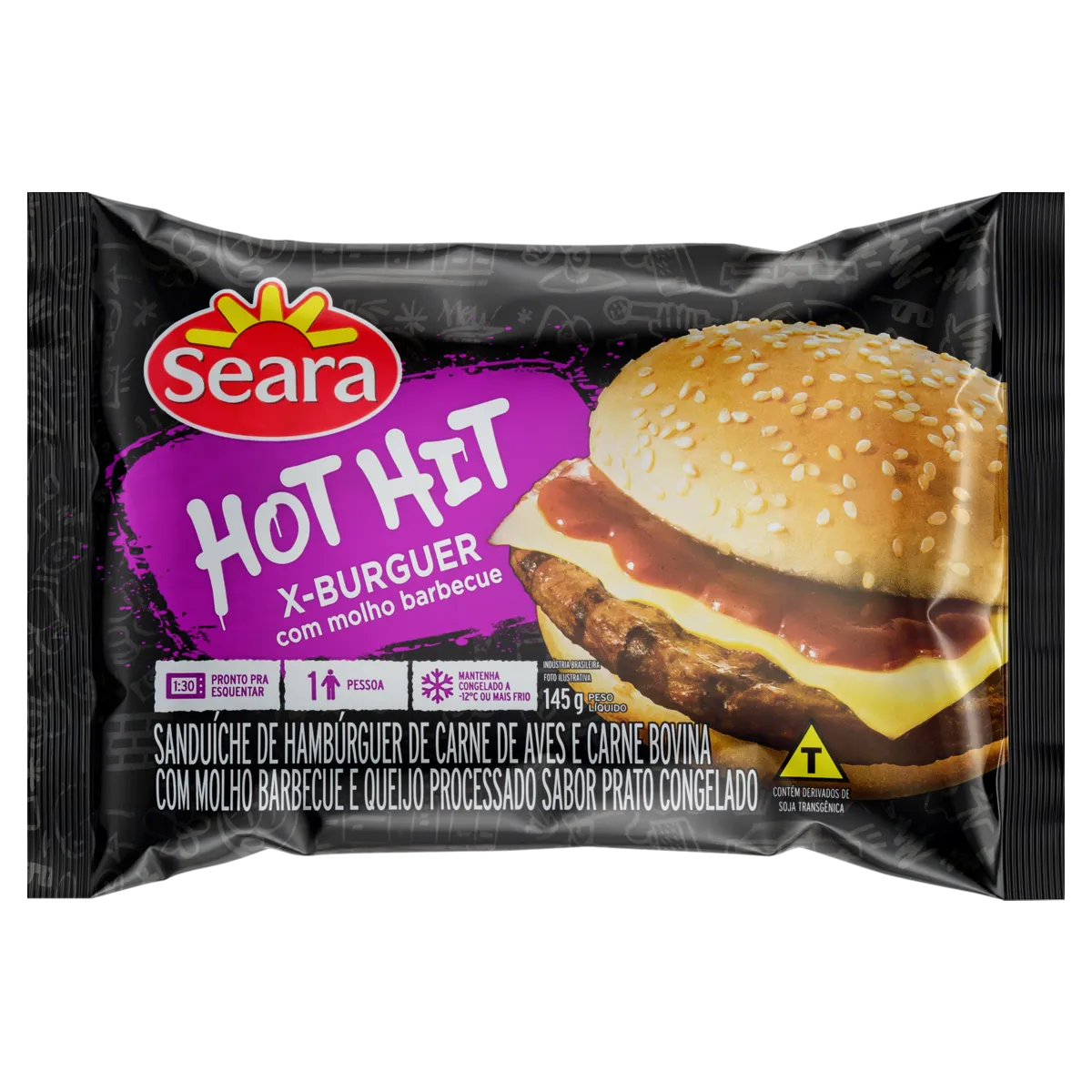 Sanduíche X-Burguer Seara Hot Hit 145G