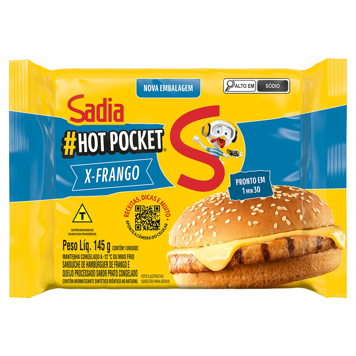 Sanduíche X-Frango Sadia Hot Pocket 145G