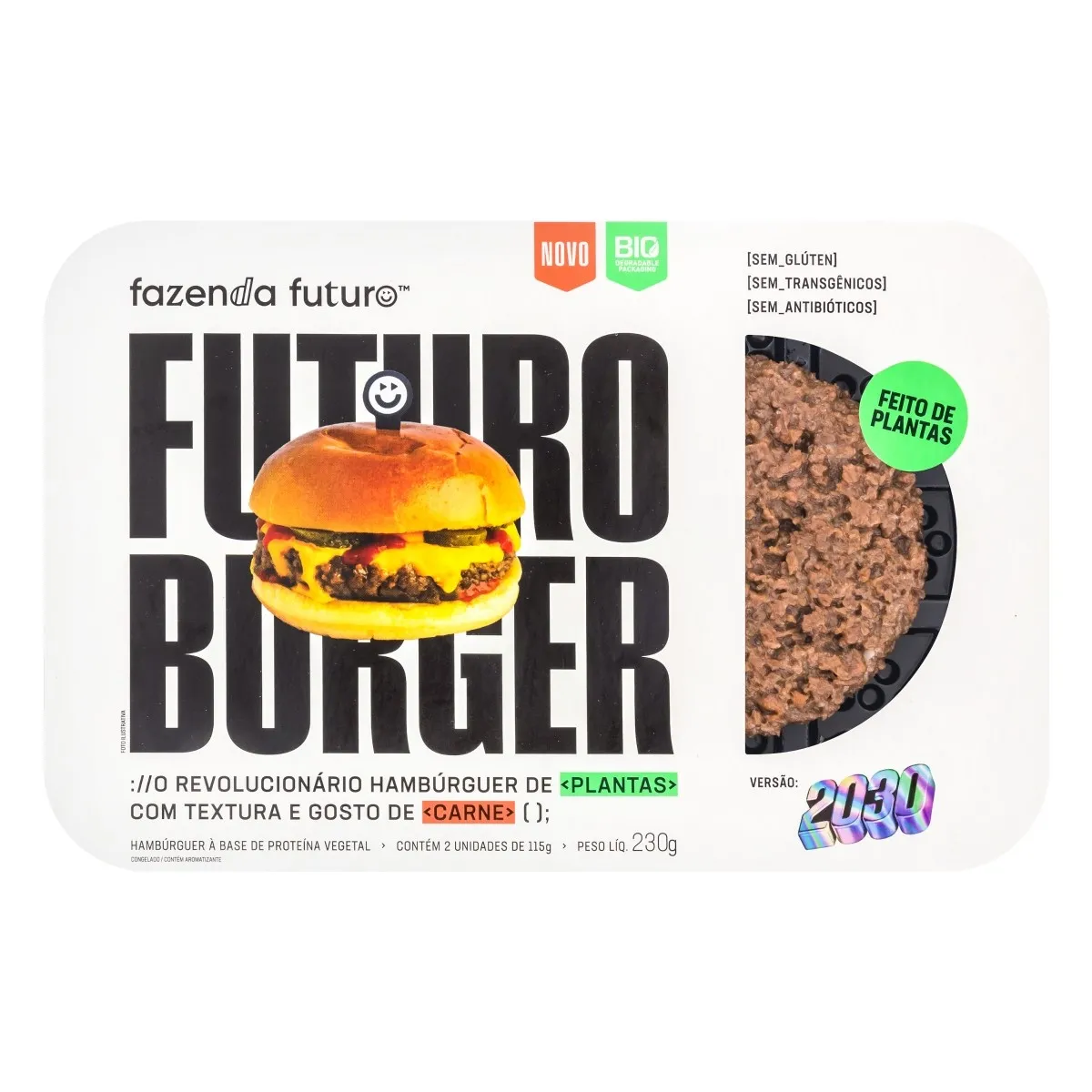 Hambúrguer Vegetal Fazenda Futuro Burger 230G 2UN