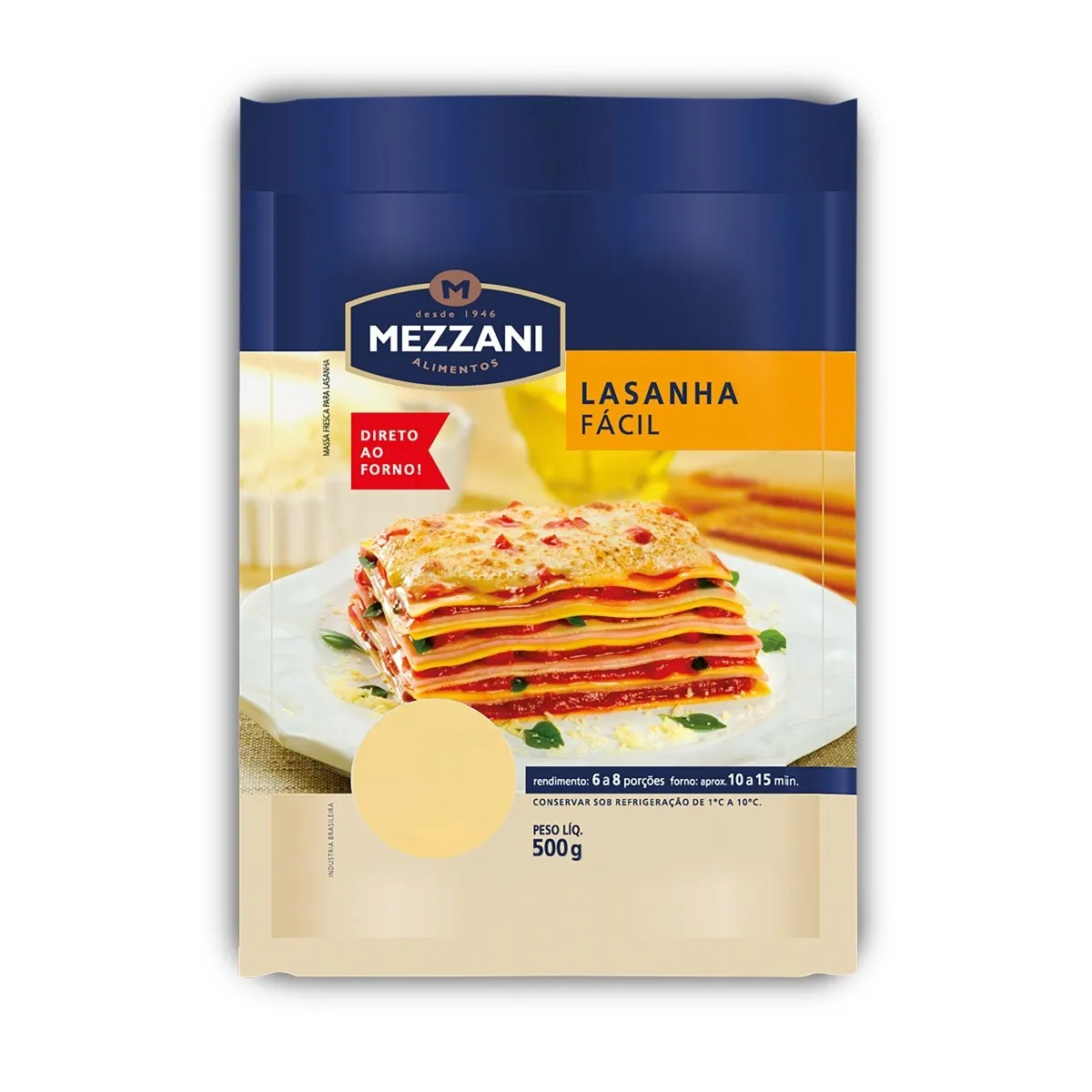 Massa para Lasanha Mezzani 500G