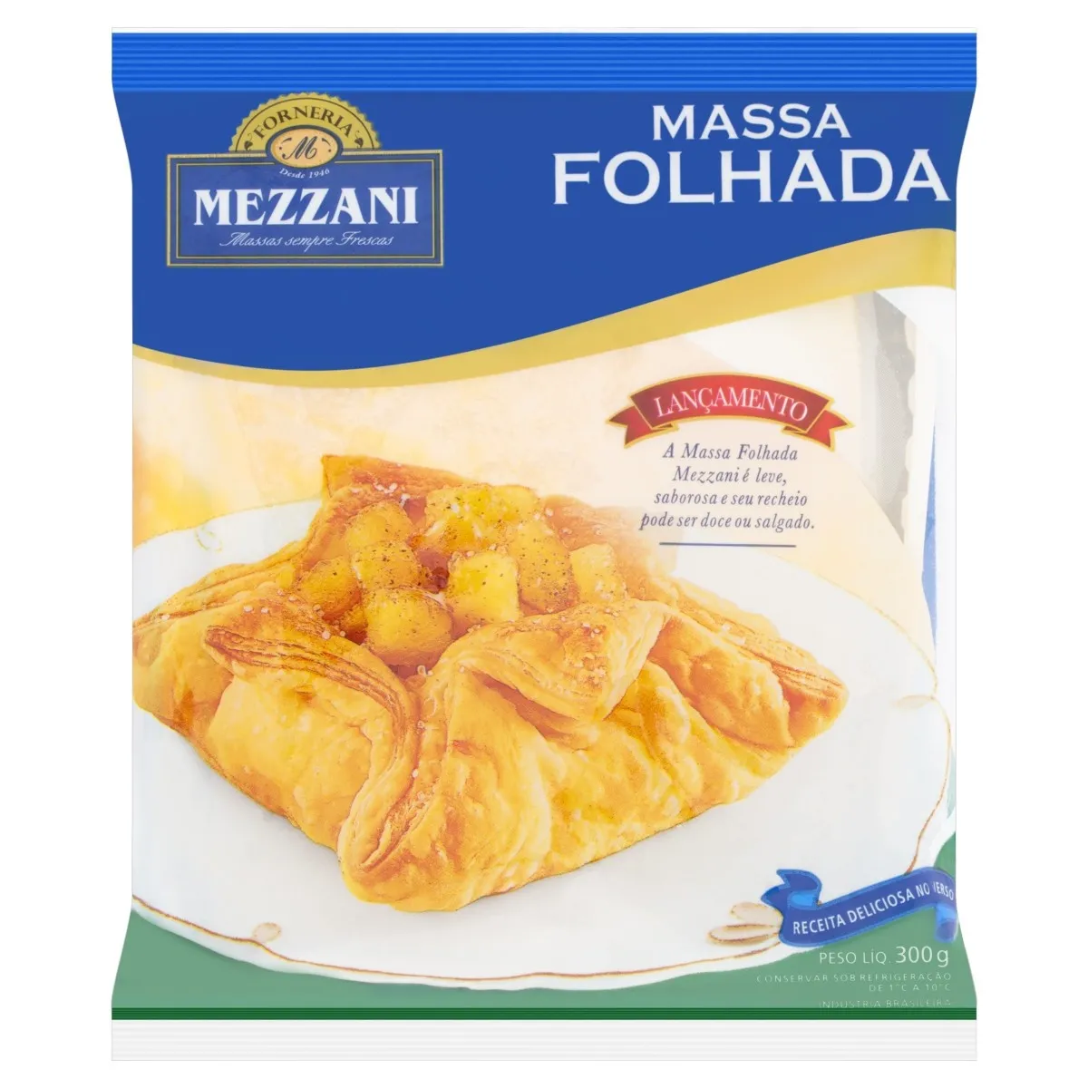 Massa Folhada Mezzani 300G