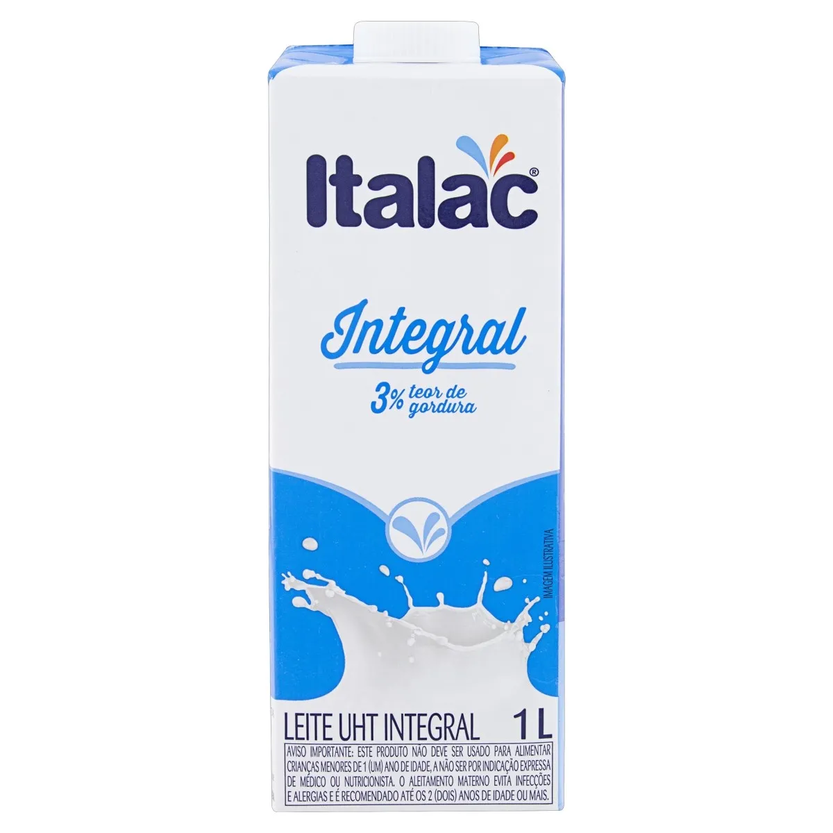 Leite UHT Integral Italac 1L