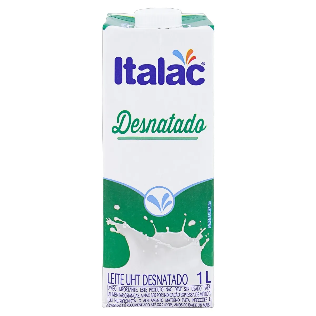 Leite UHT Desnatado Italac 1L