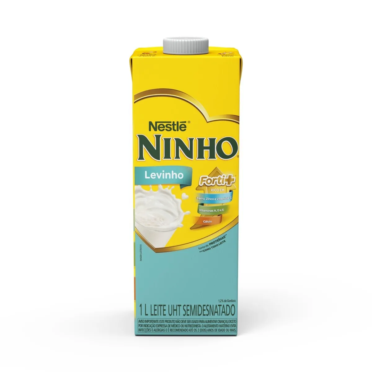 Leite UHT Semidesnatado Forti+ com Tampa Ninho 1L