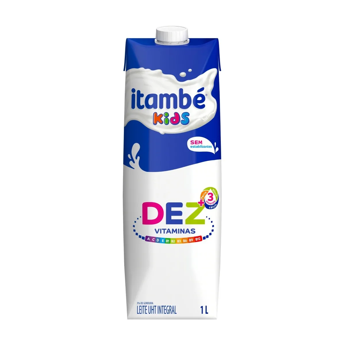Leite UHT Integral Itambé Kids Dez Vitaminas 1L