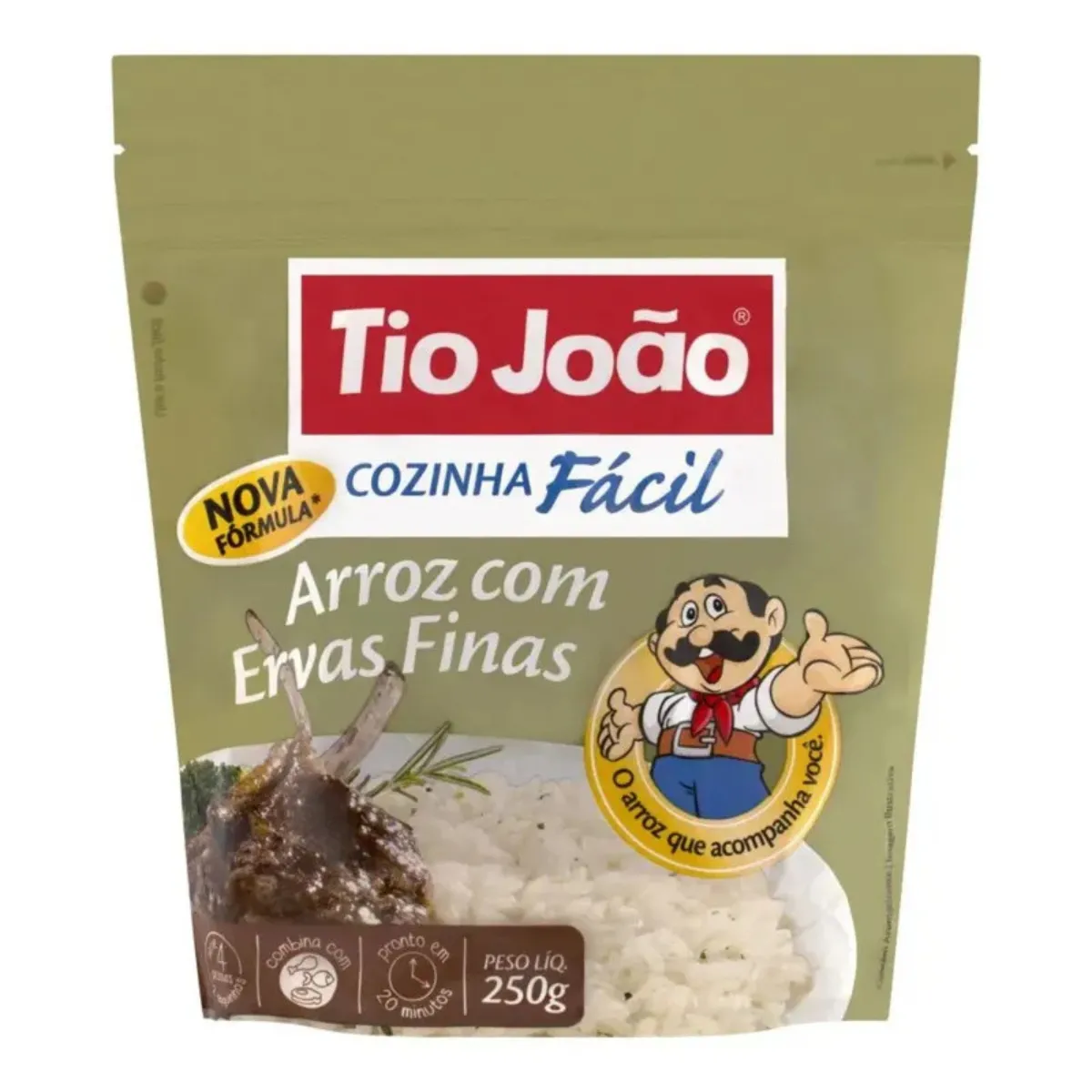 Arroz Cozinha Fácil Tio Joao Ervas Finas 250G