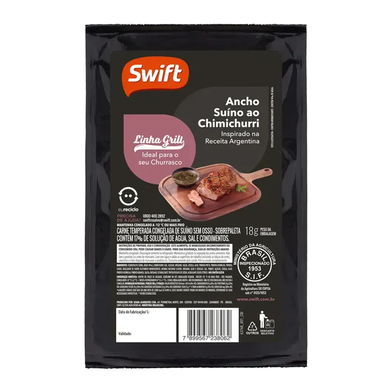 Ancho Suíno Chimichurri Swift 1KG