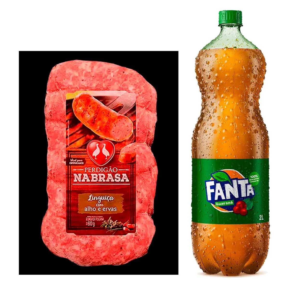 Fanta Guaraná + Linguiça Toscana Alho Ervas 2L