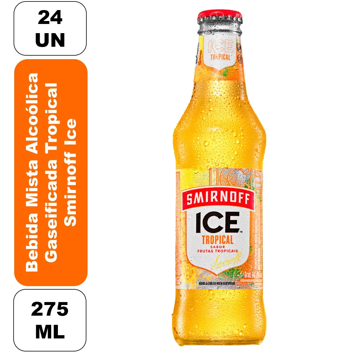 Bebida Mista Alcoólica Gaseificada 275ML 24UN